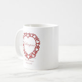 Bedlington Terrier Ware Liefde Koffiemok (Voorkant links)