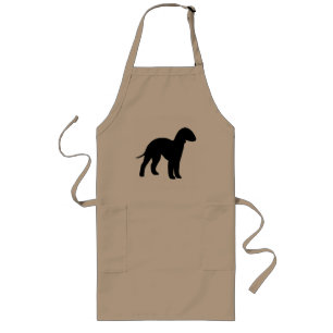 Bedlington Terrier (zwart) Lang Schort
