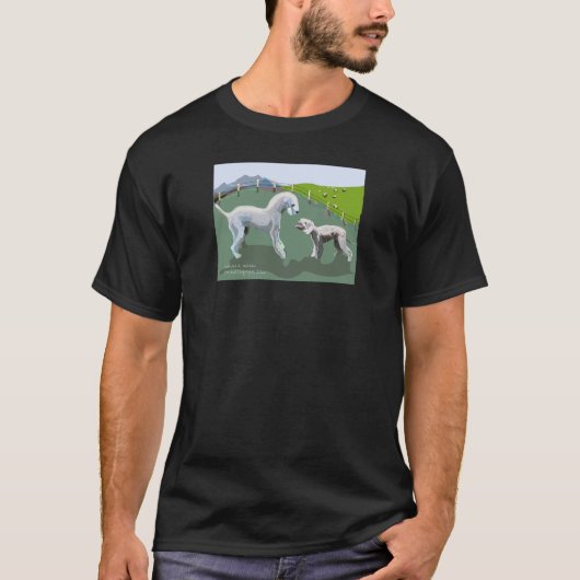Bedlington Terriers - ontmoet je Hero T-shirt (Voorkant)