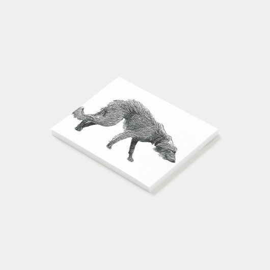 Bedlington Whippet Lurcher Dog Post-it® Notes (Schuin)