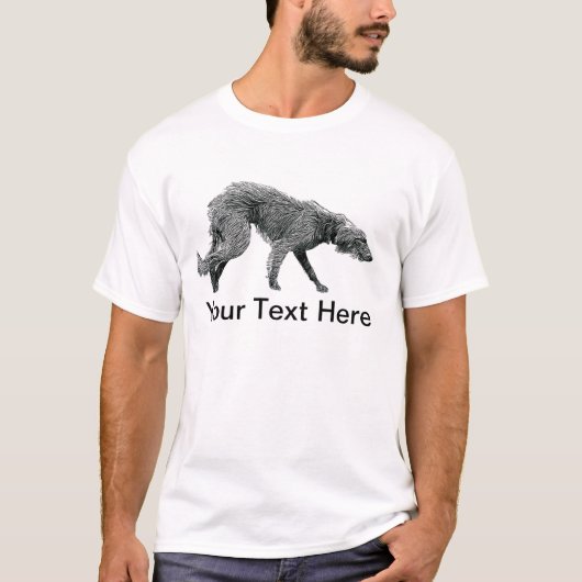 Bedlington Whippet Lurcher Dog T-shirt (Voorkant)