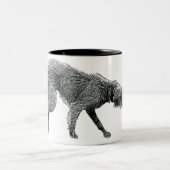 Bedlington Whippet Lurcher Dog Tweekleurige Koffiemok (Center)