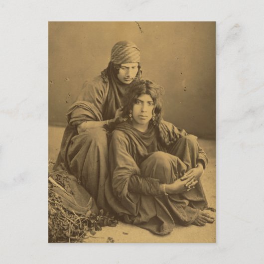 Bedoeïenen, Westelijke Jordaanoever, Vintage van J Briefkaart (Voorkant)