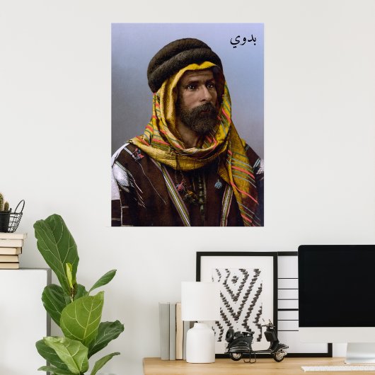 Bedoeïenenopperhoofd uit Ottomaans Syrië Poster (Thuiskantoor)