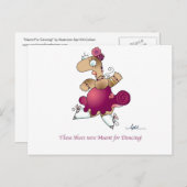 BEDOEL VOOR DANCING! Briefkaart van April McCallum (Voorkant / Achterkant)