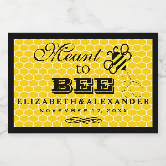 Bedoeld om aangepaste bruiloft gast favoriete labe voedselcontainer etiket (Enkel label)