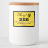 Bedoeld om aangepaste bruiloft gast favoriete labe voedselcontainer etiket (Voorkant)