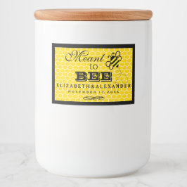 Bedoeld om aangepaste bruiloft gast favoriete labe voedselcontainer etiket