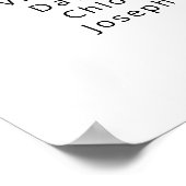 Bedoeld om Bee Floral bruiloft zithoek grafiek Poster (Hoek)