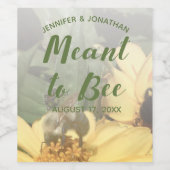 Bedoeld om Bee Honey Favors Foto Wijn Etiket (Enkel label)