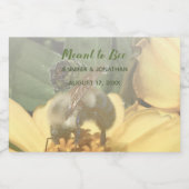 Bedoeld om Bee Honey Party Favor Foto Likeurfles Etiket (Enkel label)