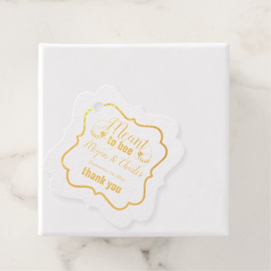 Bedoeld om Bee Quote Foto Bruiloft Dank u Bedankjes Labels (Met doos)