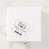 Bedoeld om Bee Quote Foto Bruiloft Dank u Bedankjes Labels (In situ)