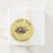 Bedoeld om bij te zijn,  honingbij & honingraat br bedankjes labels (In situ)