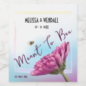 Bedoeld om bloemig te zijn wijn etiket (Enkel label)