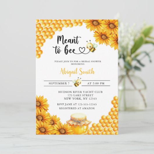 BEDOELD OM BRUIDSDOUCHE UITNODIGING TE ZIJN (Staand voorkant)