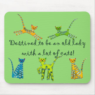 Bedoeld om een oude dame te zijn met veel katten muismat