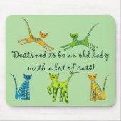 Bedoeld om een oude dame te zijn met veel katten muismat (Voorkant)