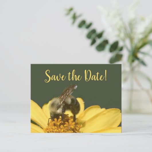 Bedoeld om groen en geel te zijn Save the Date Feestdagenkaart (Staand voorkant)