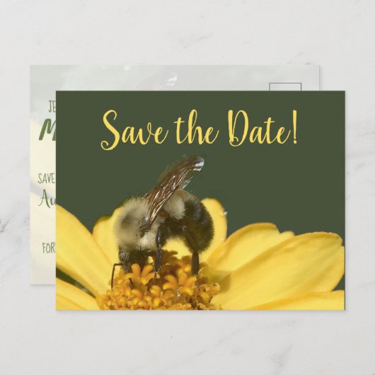 Bedoeld om groen en geel te zijn Save the Date Feestdagenkaart (Voorkant / Achterkant)