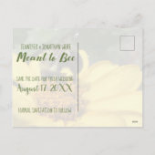 Bedoeld om groen en geel te zijn Save the Date Feestdagenkaart (Achterkant)