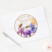 Bedoeld om honing bruiloft gunst ronde sticker (Envelop)