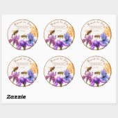 Bedoeld om honing bruiloft gunst ronde sticker (Vel)