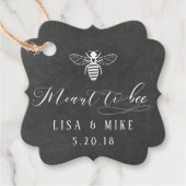Bedoeld om honing bruiloft modern krijtbord bedankjes labels (Voorkant)