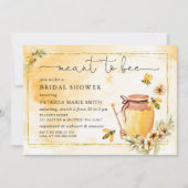 Bedoeld om honingbij bloemig Vrijgezellenfeest Kaart (Voorkant)