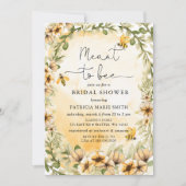 Bedoeld om honingbij bloemig Vrijgezellenfeest Kaart (Voorkant)