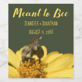 Bedoeld om huwelijksgunsten te zijn wijn etiket (Enkel label)