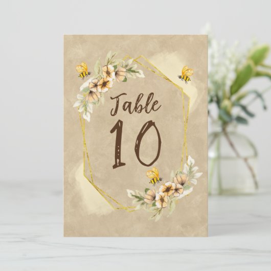 Bedoeld om leuk te zijn Betaalbaar Trouwtafel numm Kaart (Staand voorkant)