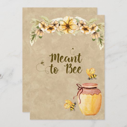 Bedoeld om leuk te zijn Betaalbare bruiloft uitnod Kaart (Voorkant / Achterkant)