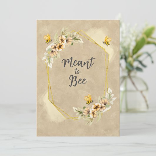 Bedoeld om leuk te zijn Betaalbare bruiloft uitnod Kaart (Staand voorkant)