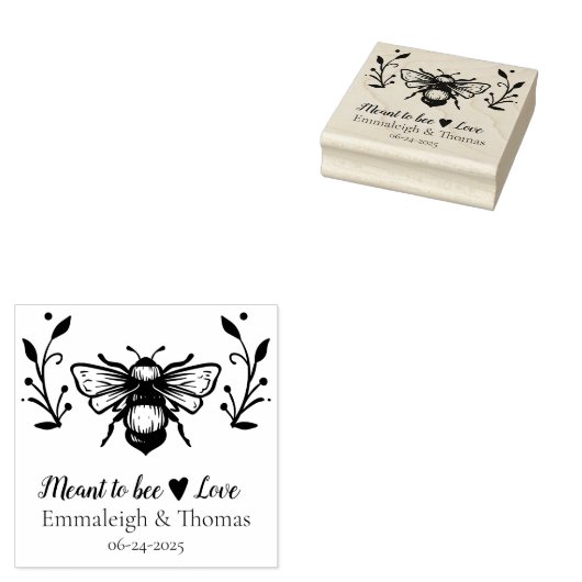 Bedoeld om liefde bij te zijn - bruiloft stempel (Gestempeld)