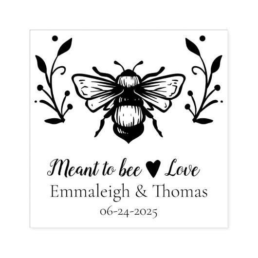 Bedoeld om liefde bij te zijn - bruiloft stempel (Afrduk)