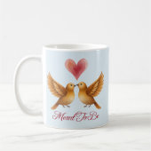 Bedoeld om liefde vogels hart bruiloft verjaardag koffiemok (Links)
