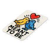 Bedoeld om liefde vogels hart bruiloft verjaardag magneet (Linkerzijde)