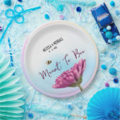 Bedoeld om Mauve Floral te zijn Papieren Bordje (Feest)