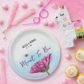 Bedoeld om Mauve Floral te zijn Papieren Bordje (Feest)