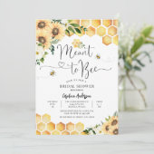 Bedoeld om rustieke bruids paar douche te zijn kaart (Staand voorkant)