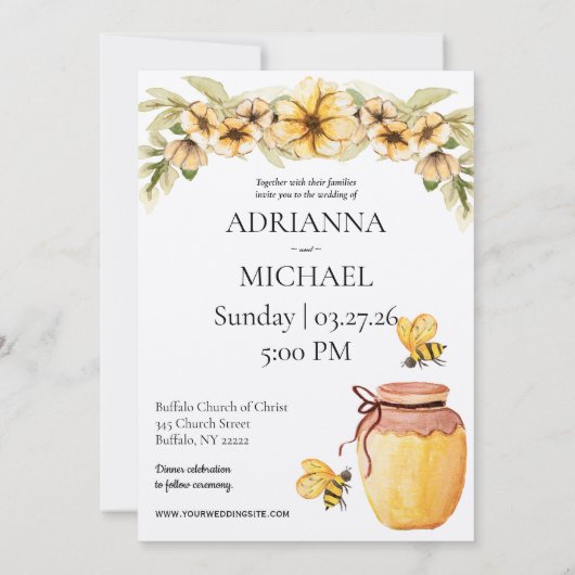 Bedoeld om rustieke bruiloft uitnodiging (Achterkant)