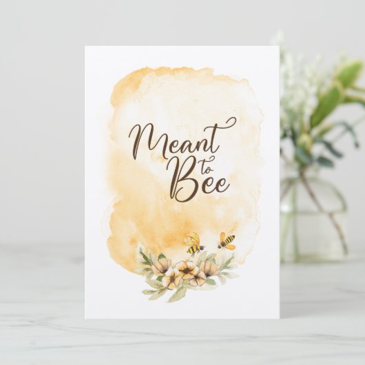 Bedoeld om rustieke bruiloft uitnodiging (Staand voorkant)