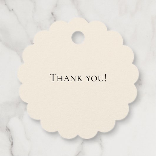 Bedoeld om te trouwen Dank u Bedankjes Labels (Achterkant)