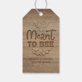 Bedoeld om te zijn - rustieke honing cadeaulabel (Achterkant)