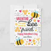 Bedoeld om vrienden te zijn Schattigee Valentijn C Kaart (Voorkant)