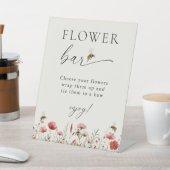 Bedoeld om Wildflower Vrijgezellenfeest Flower Bar Reclamebord Met Voetstuk (Insitu)
