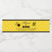 Bedoeld om zonnebloem bruiloft waterfles etiket (Enkel label)