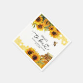 Bedoeld om zonnebloem Vrijgezellenfeest te zijn Servet (Hoek)