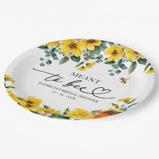 Bedoeld voor Bee Vrijgezellenfeest Papieren Bordje (Gekanteld)